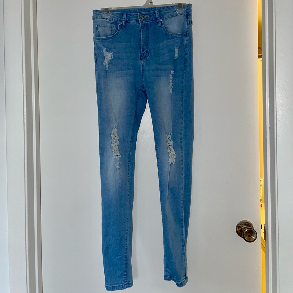 SHEIN Ripped Jeans Small - Picture 2 of 5